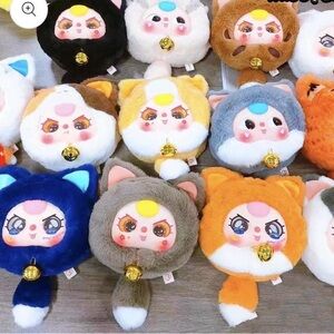 🐱NIB! Baby Three Fortune Large Cat Zipper Bag Mystery Blind Box